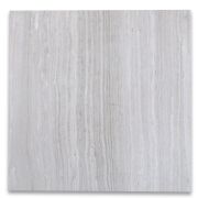 White Wood Grain 12x12 Tile Polished