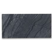 Silver Wave Black Forest Marble 3x6 Subway Tile Honed