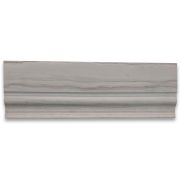 Athens Grey Wood Grain 4x12 Baseboard Crown Molding Honed