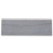 Athens Grey Wood Grain 4x12 Baseboard Trim Molding Honed