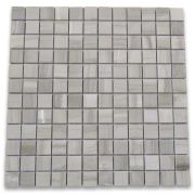 Athens Grey Wood Grain 1x1 Square Mosaic Tile Polished