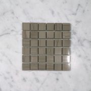 (Sample) Athens Grey Wood Grain Marble 1x1 Square Mosaic Tile Polished