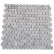 Athens Grey Wood Grain 3/4 inch Quarter Round Mosaic Tile Polished