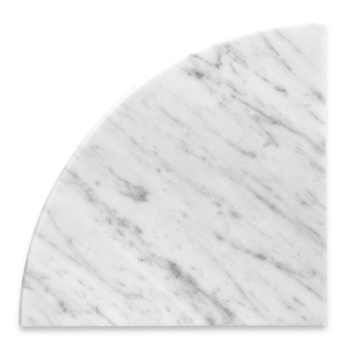 Premium Quality Italian Carrara Marble Corner Shelf Polished (1)