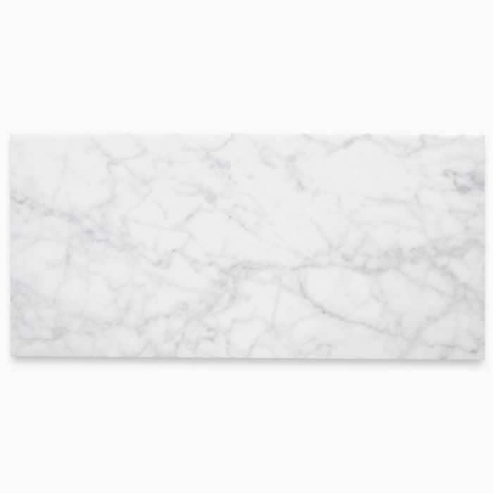 Carrara Marble Subway Tile Italian White Carrera 6x12 Honed