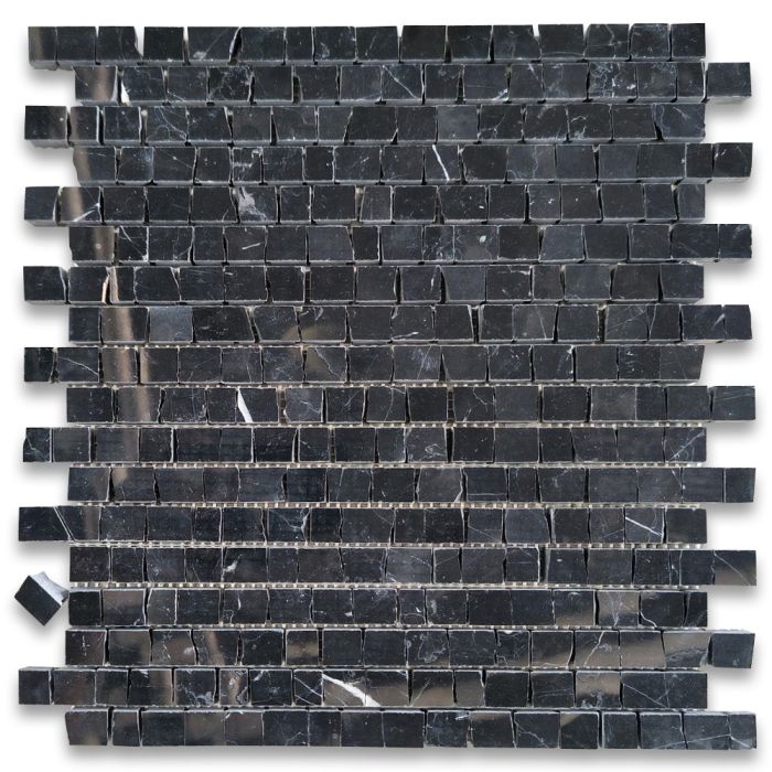 Black Marquina Polished Marble Subway Wall and Floor Tile - 3 x 6 in. - The  Tile Shop