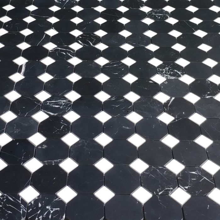 Milltown Merchants Duke Blue Mosaic Tile 3/4 Inch (3 Lbs