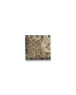 Surf Emperador 4x4 Marble Mosaic Border Corner Tile Tumbled