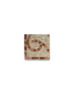 Vine Rojo 4x4 Marble Mosaic Border Corner Tile Polished