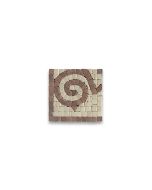 Garden Rojo 4x4 Marble Mosaic Border Corner Tile Tumbled