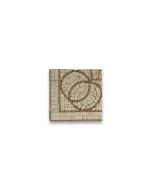 Circle Beige 5.5x5.5 Marble Mosaic Border Corner Tile Tumbled