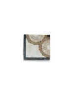 Aura Gold 4x4 Marble Mosaic Border Corner Tile Polished