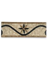 Wishingstar Gold 4x12 Marble Mosaic Border Listello Tile Polished