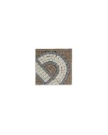 Wave 4x4 Marble Mosaic Border Corner Tile Tumbled