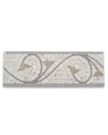 Agean Sienna 5x14-1/2 Marble Mosaic Border Tumbled