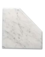 Carrara White Marble 8x8 Diamond Shower Corner Shelf Soap Dish Caddy Bullnose full finished Honed