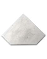 Carrara White Marble 8x8 Diamond Shower Corner Shelf Soap Dish Caddy Bullnose full finished Polished