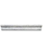 Carrara White 2x12 Chair Rail Trim Molding Honed