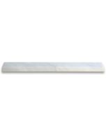 Carrara White Marble 1-1/8x12 Beveled Pencil Edging Trim Molding Honed