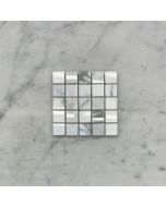 (Sample) Carrara White Marble 3/4x3/4 Square Mosaic Tile Polished