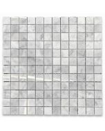 Carrara White 1x1 Square Mosaic Tile Polished