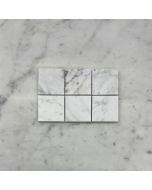 (Sample) Carrara White Marble 2x2 Square Mosaic Tile Honed