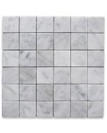 Carrara White 2x2 Square Mosaic Tile Polished