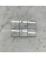 (Sample) Carrara White Marble 2x2 Square Mosaic Tile Polished