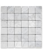 Carrara White 2x2 Square Mosaic Tile Tumbled