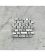 Carrara White 3/4x3/4 Hand Clipped Random Broken Mosaic Tile Polished