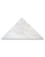 Carrara White Marble 12x12x17 Triangle Tile Polished