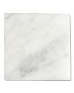 Carrara White Marble 4x4 Tile Honed