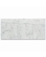 Carrara White Marble 4x8 Tile Honed