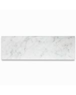 Carrara White Marble 4x12 Tile Honed