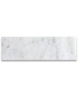 Carrara White Marble 4x12 Tile Polished