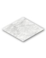 Carrara White 4x8 Rhomboid Diamond Tile Polished