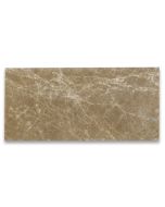 Emperador Light Marble 6x12 Subway Tile Polished