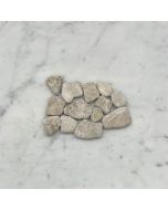 (Sample) Emperador Light Marble Pebble Stone River Rocks Mosaic Tile Tumbled