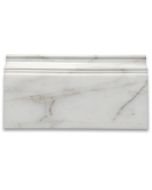 Calacatta Gold Marble 6x12 Skirting Baseboard Trim Molding Polished