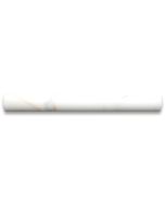 Calacatta Gold Marble 1x12 Quarter Round Covering Edge Pencil Liner Trim Molding Honed