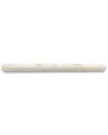 Calacatta Gold Marble 5/8x12 Pencil Liner Trim Molding Polished