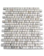 Calacatta Gold 3/4x3/4 Hand Clipped Random Broken Mosaic Tile Honed