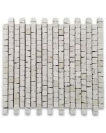 Moleanos Beige Golden Beach Limestone 3/4x3/4 Hand Clipped Random Broken Mosaic Tile Honed