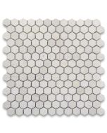 Moleanos Beige 1 inch Hexagon Mosaic Tile Honed