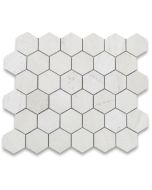 Moleanos Beige 2 inch Hexagon Mosaic Tile Honed