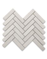 Moleanos Beige Golden Beach Limestone 1x4 Herringbone Mosaic Tile Honed