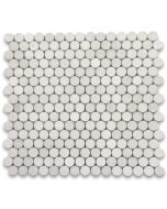 Moleanos Beige 3/4 inch Penny Round Mosaic Tile Honed