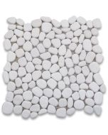 Moleanos Beige River Rocks Pebble Stone Mosaic Tile Tumbled