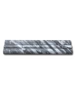 Bardiglio Gray Marble 2-1/2x12 Chair Rail Trim Molding Honed