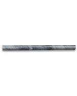 (Sample) Bardiglio Gray Marble 5/8x12 Pencil Liner Trim Molding Polished